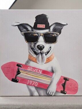 Radical Street Style Skater Terrier Print